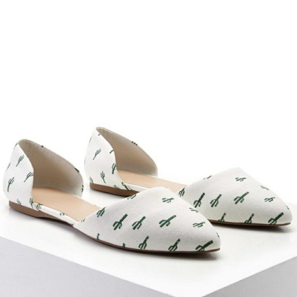 Forever 21 Cactus Print d'Orsay Flats - Picture 5 of 5